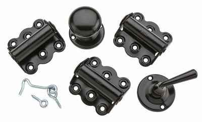 National Hardware Black Steel Screen/Storm Door Hardware Set 1 pk - Image 2