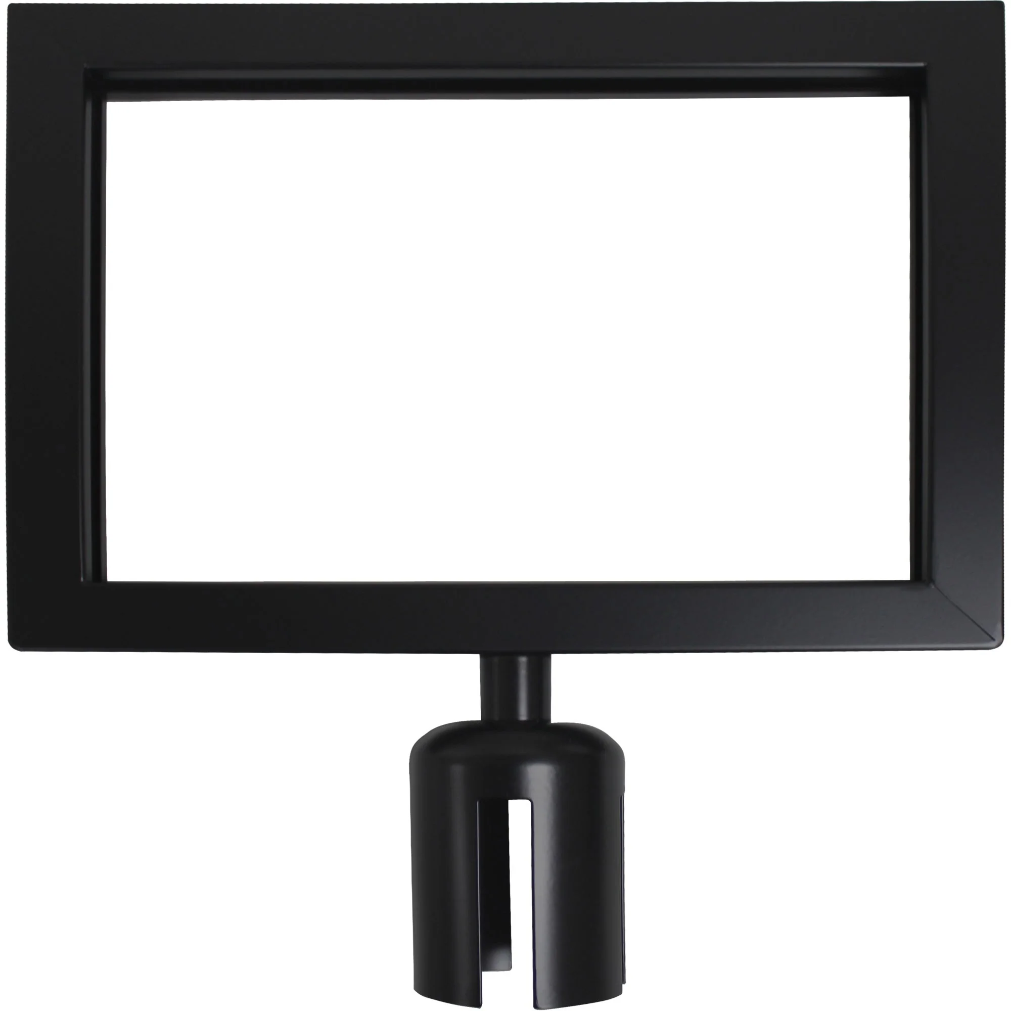 Sign Frame for Crowd Control Post, Black