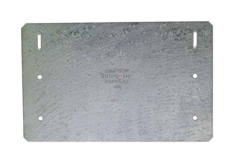 Simpson Strong-Tie ZMax 8 in. H x 5 in. W 16 Ga. Galvanized Steel Nail Plate Zmax (Pack of 25) - Image 2