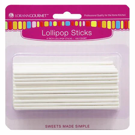 Small Lollipop Sticks - 100 pack, 1500 pack - Candy Accessories - Canadian Distribution
