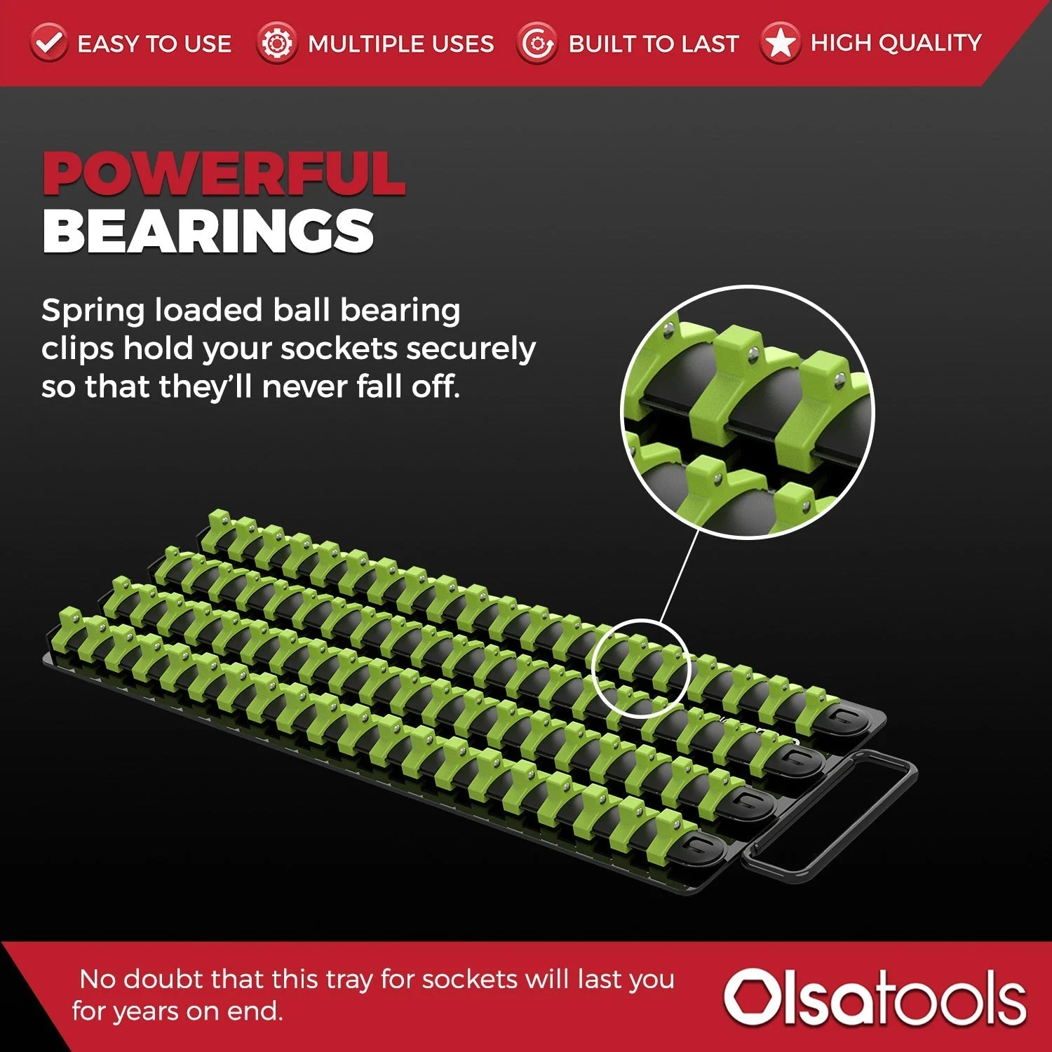 Socket Organizer Tray With Handle - Image 3
