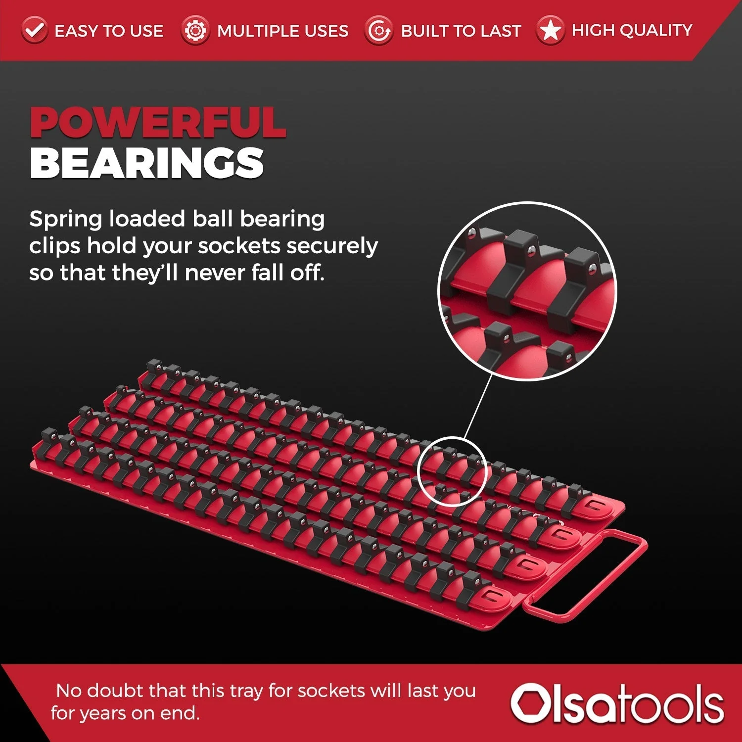 Socket Organizer Tray With Handle - Image 7