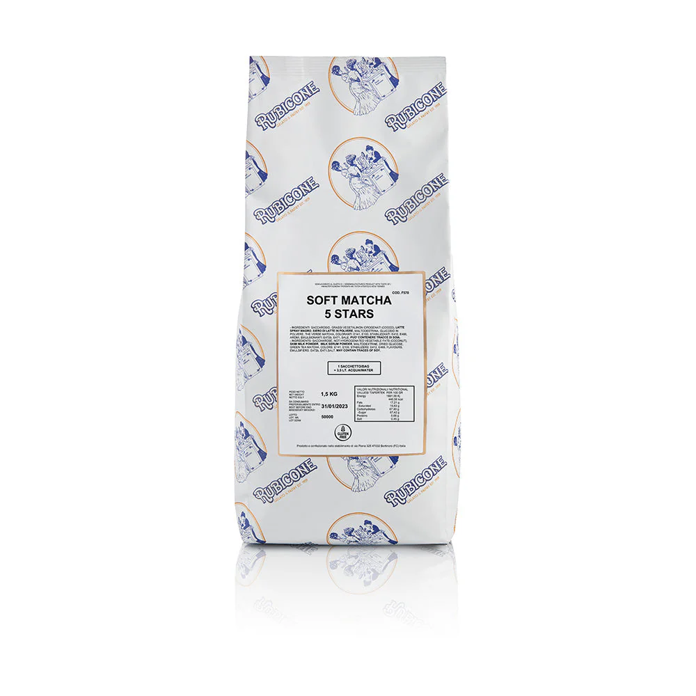 Soft Matcha 5 Stars Soft Serve Mix - Case of 8 x 1.5 KG bags - Rubicone Canada - Ships Free Within Canada on Orders Above CAD $199 - Image 3