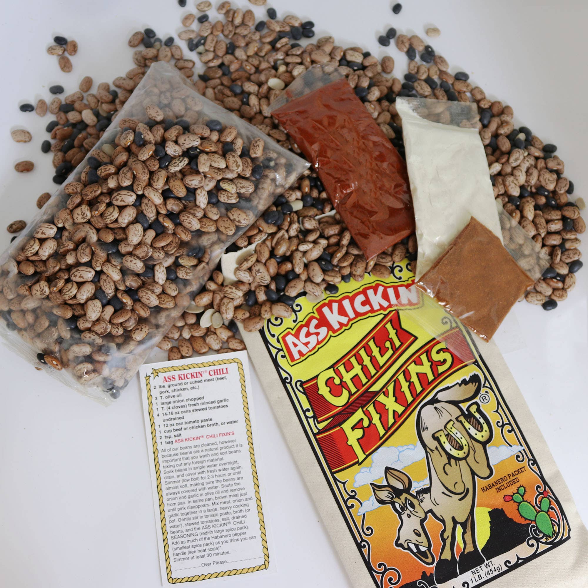 Ass Kickin' Chili Corn Bread Gift Set: 1 Bag Ass Kickin' Chili Fixins1 Bag Ass Kickin' Corn Bread1 5oz Bottle Ass Kickin' Original Hot Sauce - Image 3