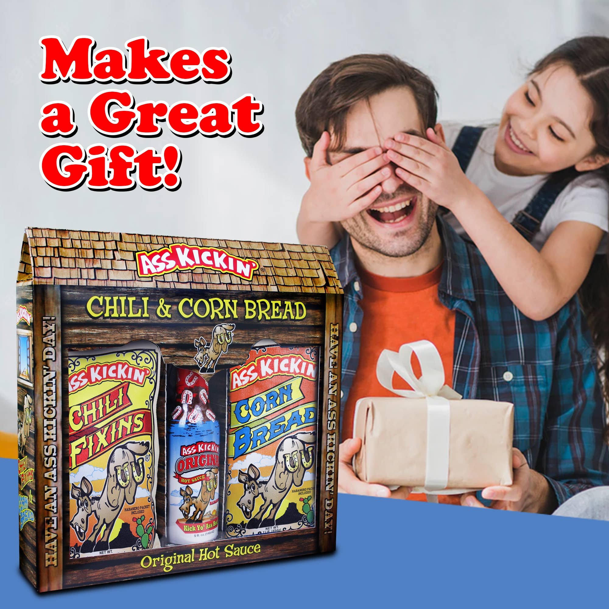 Ass Kickin' Chili Corn Bread Gift Set: 1 Bag Ass Kickin' Chili Fixins1 Bag Ass Kickin' Corn Bread1 5oz Bottle Ass Kickin' Original Hot Sauce - Image 4