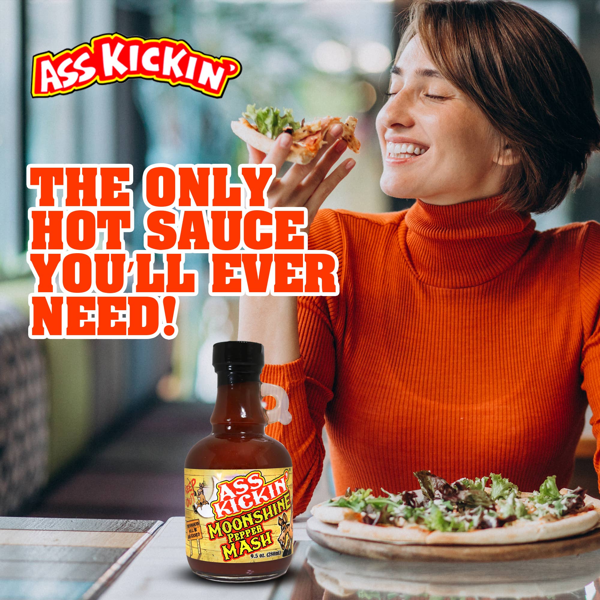 Ass Kickin’ Moonshine Pepper Mash 9.5 oz. bottles - Image 2