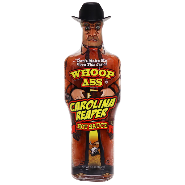Whoop Ass Carolina Reaper Hot Sauce 5.6 oz. bottles