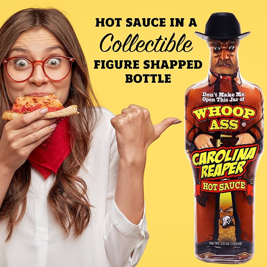 Whoop Ass Carolina Reaper Hot Sauce 5.6 oz. bottles - Image 3