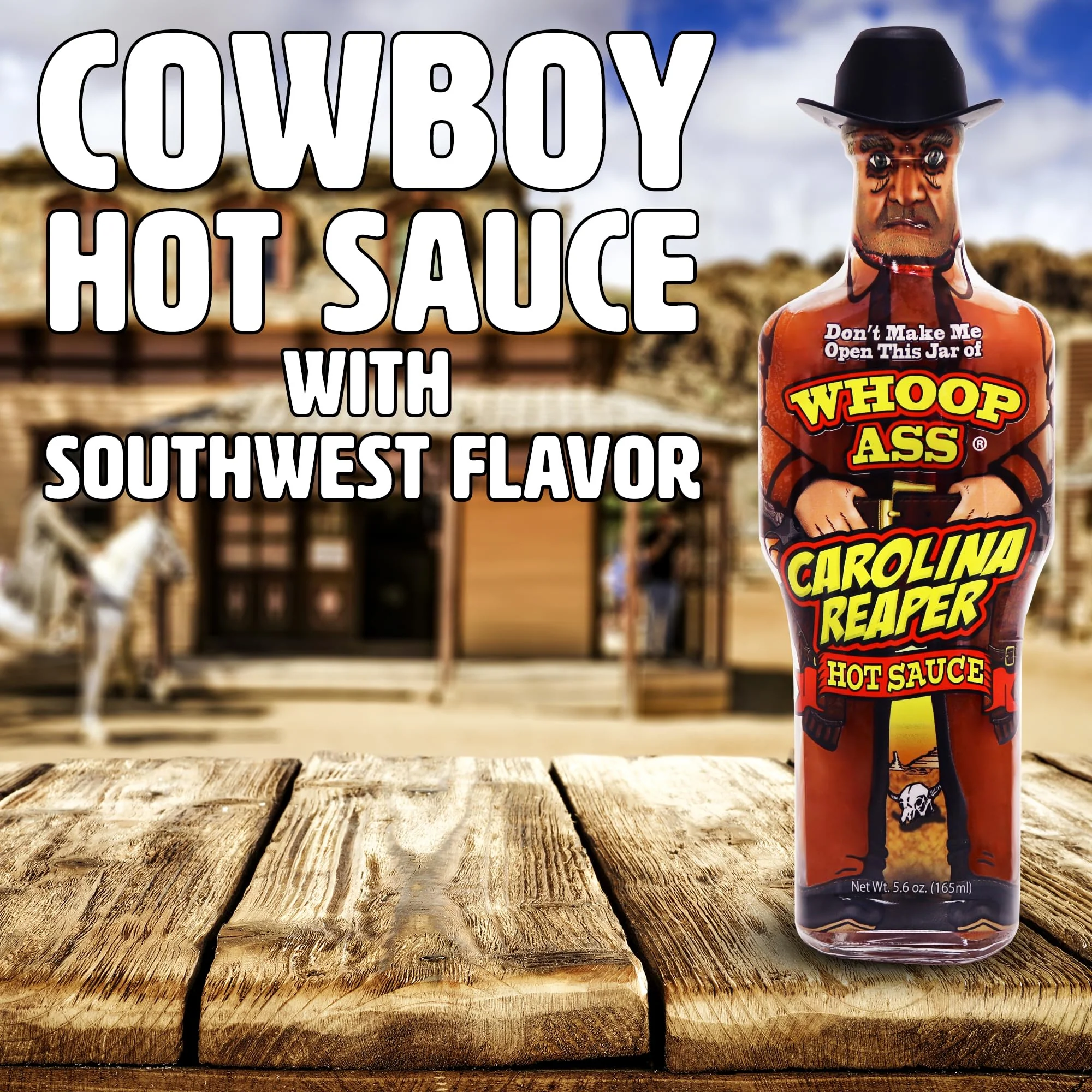 Whoop Ass Carolina Reaper Hot Sauce 5.6 oz. bottles - Image 4
