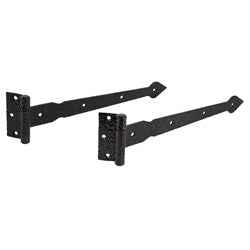 National Hardware 5/32 in. W X 14 in. L Black Steel Spear T Hinge 2 pk - Image 2
