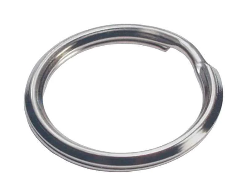Hillman 1 in. Dia. Tempered Steel Silver Split Rings/Cable Rings Key Ring (Pack of 50) - Image 2