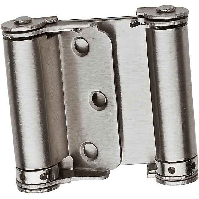 National Hardware 3 in. L Satin Nickel Double-Acting Spring Hinge 1 pk - Image 3