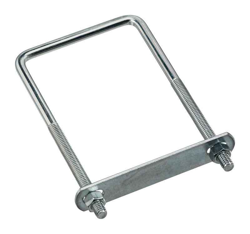 National Hardware 3/8 in. X 3-5/8 in. W X 7 in. L Coarse Zinc-Plated Steel Square U-Bolt - Image 2