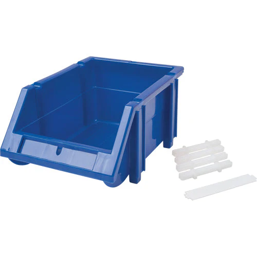 Stack & Hang Bin, 4-13/16" W x 3-3/16" H x 7-1/8" D, Blue - Image 2