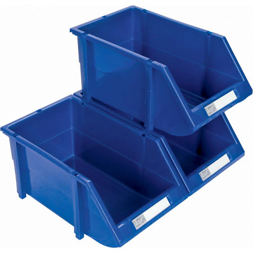 Stack & Hang Bin, 4-13/16" W x 3-3/16" H x 7-1/8" D, Blue - Image 4