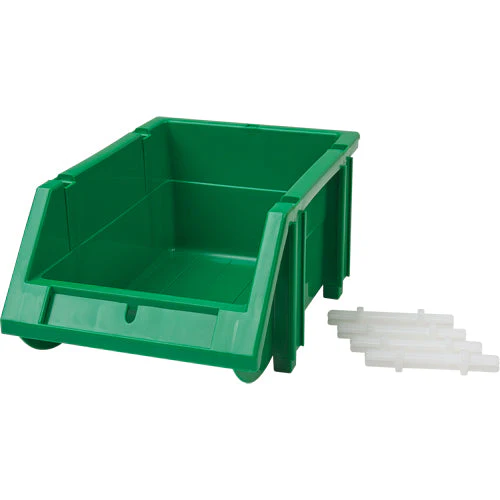 Stack & Hang Bin, 4-13/16" W x 3-3/16" H x 7-1/8" D, Green - Image 2