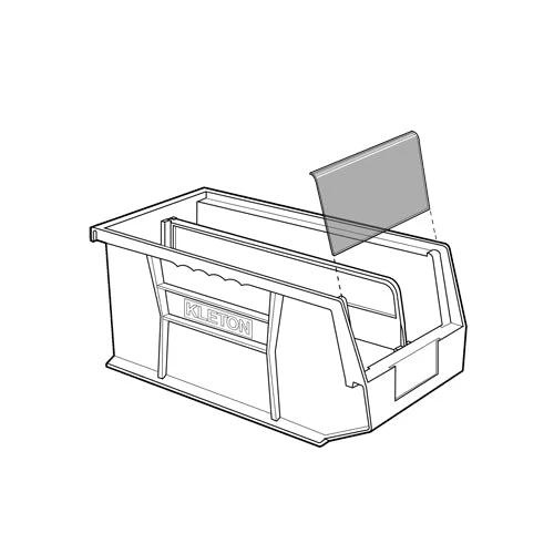 Stack & Hang Bin, 5-1/2" W x 5" H x 10-7/8" D, Blue - Image 3
