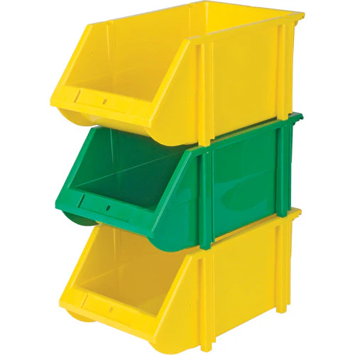 Stack & Hang Bin, 5-7/8" W x 4-11/16" H x 9-13/16" D, Yellow - Image 2