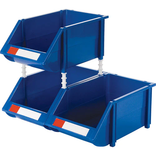Stack & Hang Bin, 8-3/16" W x 6-3/16" H x 14" D, Blue - Image 2