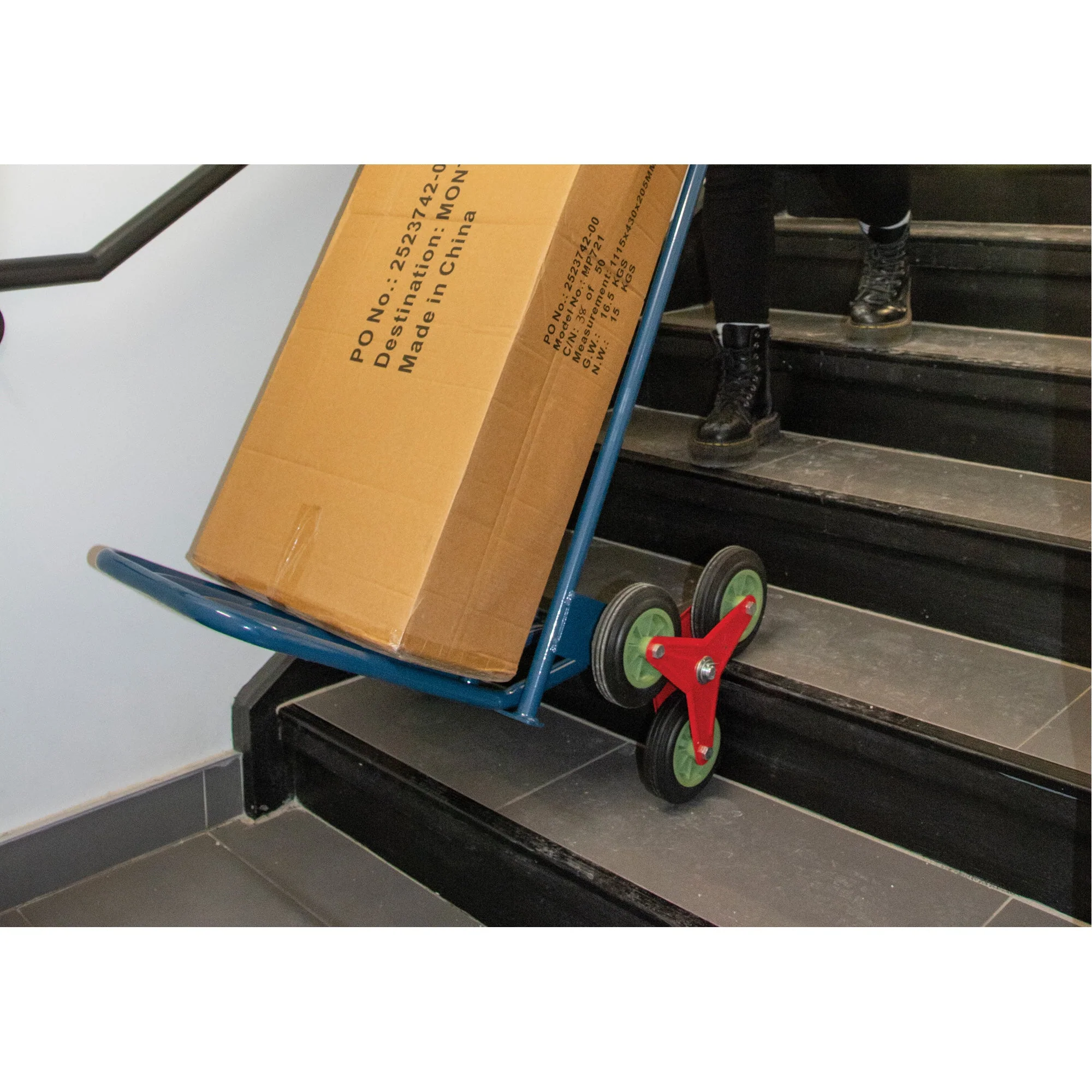 Stair Climbing Hand Truck, Steel Frame, 23-3/4" W x 45-5/8" H, 300 lbs. Capacity - Image 5
