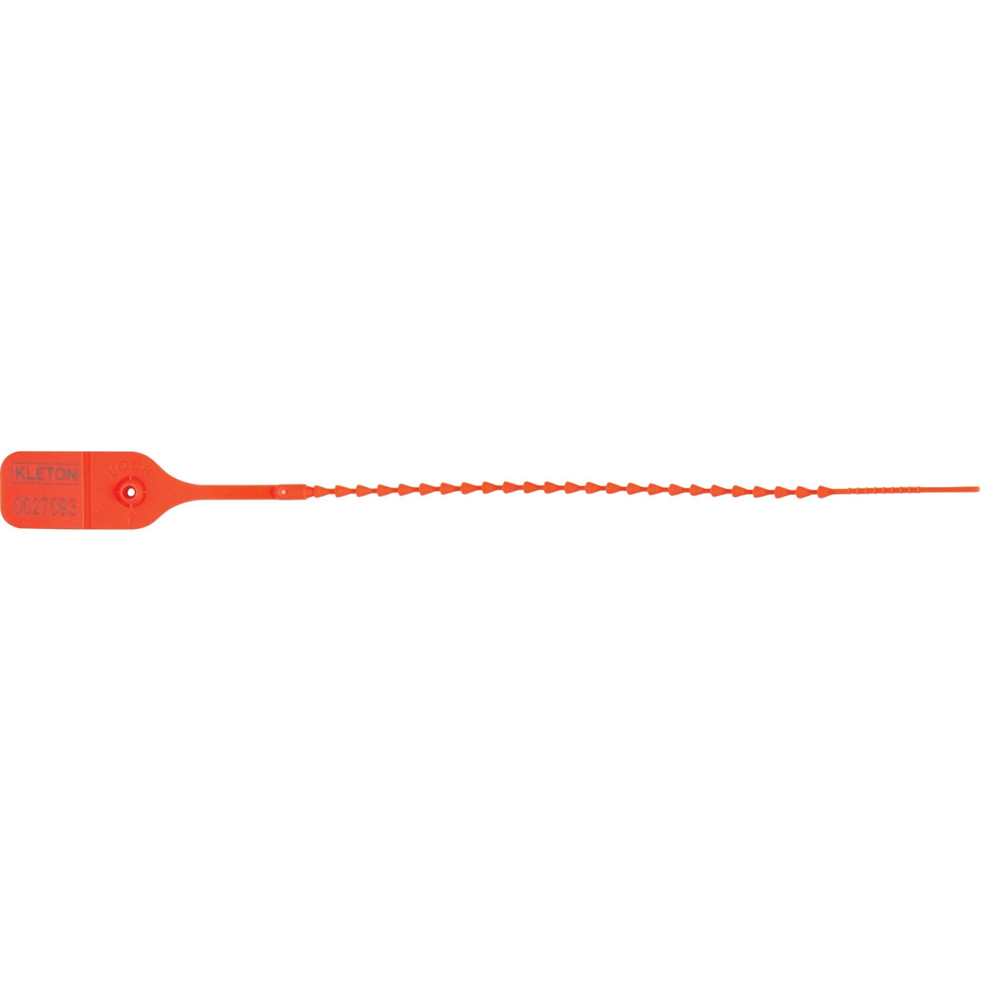 Standard-Duty Security Seal, 9", Plastic, Pull-Through