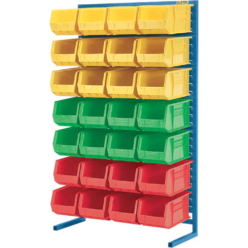 Stationary Bin Racks -Single-Sided - Rack Only, 36" W x 12" D x 61" H - Image 2
