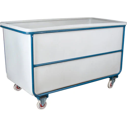 Straight Wall Box Truck, White Polyethylene, 57" L x 34" W x 33" H, 22 cu. ft. Volume, 1000 lbs. Capacity