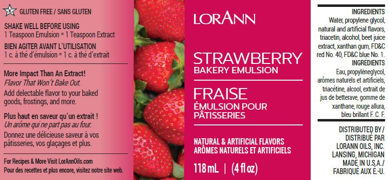 Strawberry Bakery Emulsion - 4 oz. - 16 oz. - 1 Gallon - 5 Gallons - Bakery Emulsions Canada - Ships Free Within Canada on Orders Above CAD $199 - Image 4