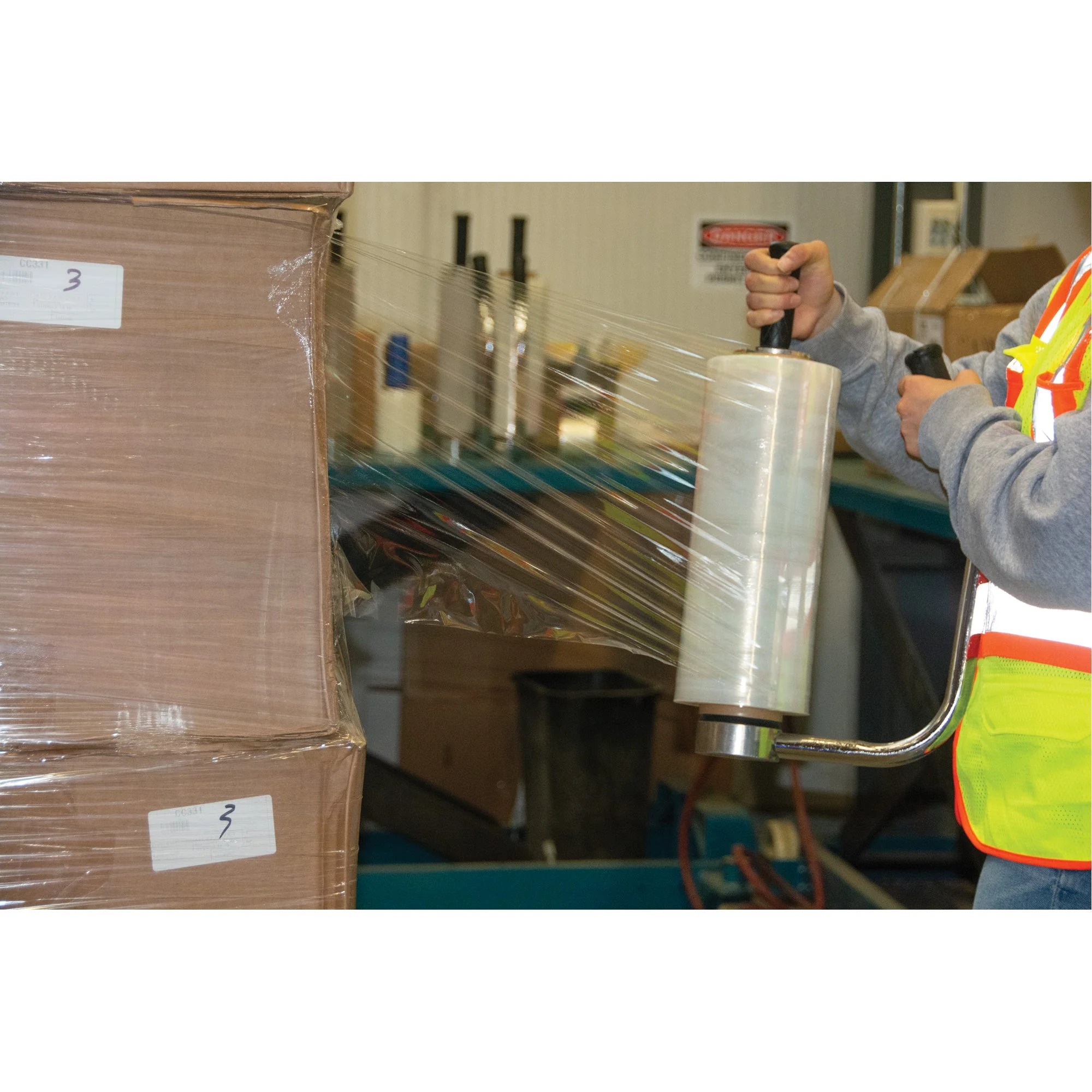 Stretch Wrap, Cast, 50 Gauge (13 micrometers), 14" x 1500' - Image 2