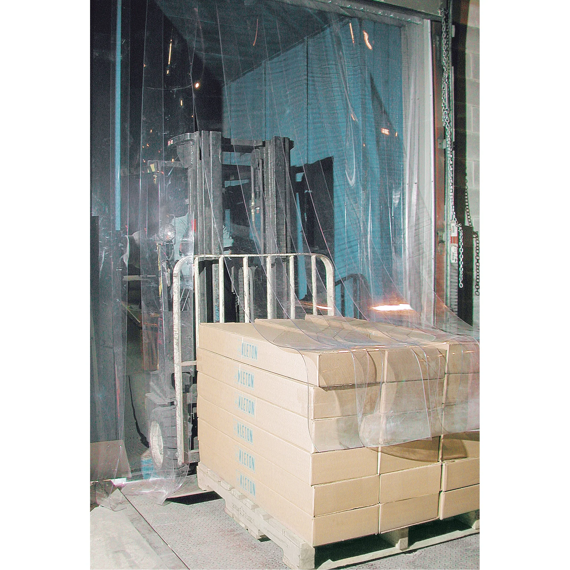 Strip Curtain Doors, 12' x 12' Door Opening, 12" Strip Width, 0.120" Strip Thickness