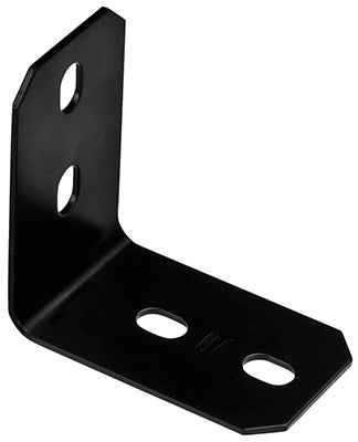 National Hardware 4.9 in. H X 3 in. W X 0.125 in. D Black Carbon Steel Inside/Outside Corner Brace - Image 3