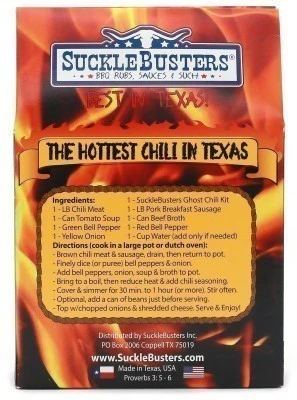 SuckleBusters Ghost Pepper Chili Mix Beware this chili is HOT! - Image 2