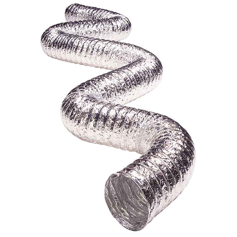 Deflect-O 240 in. L X 6 in. D Silver/White Aluminum Vent Hose - Image 2