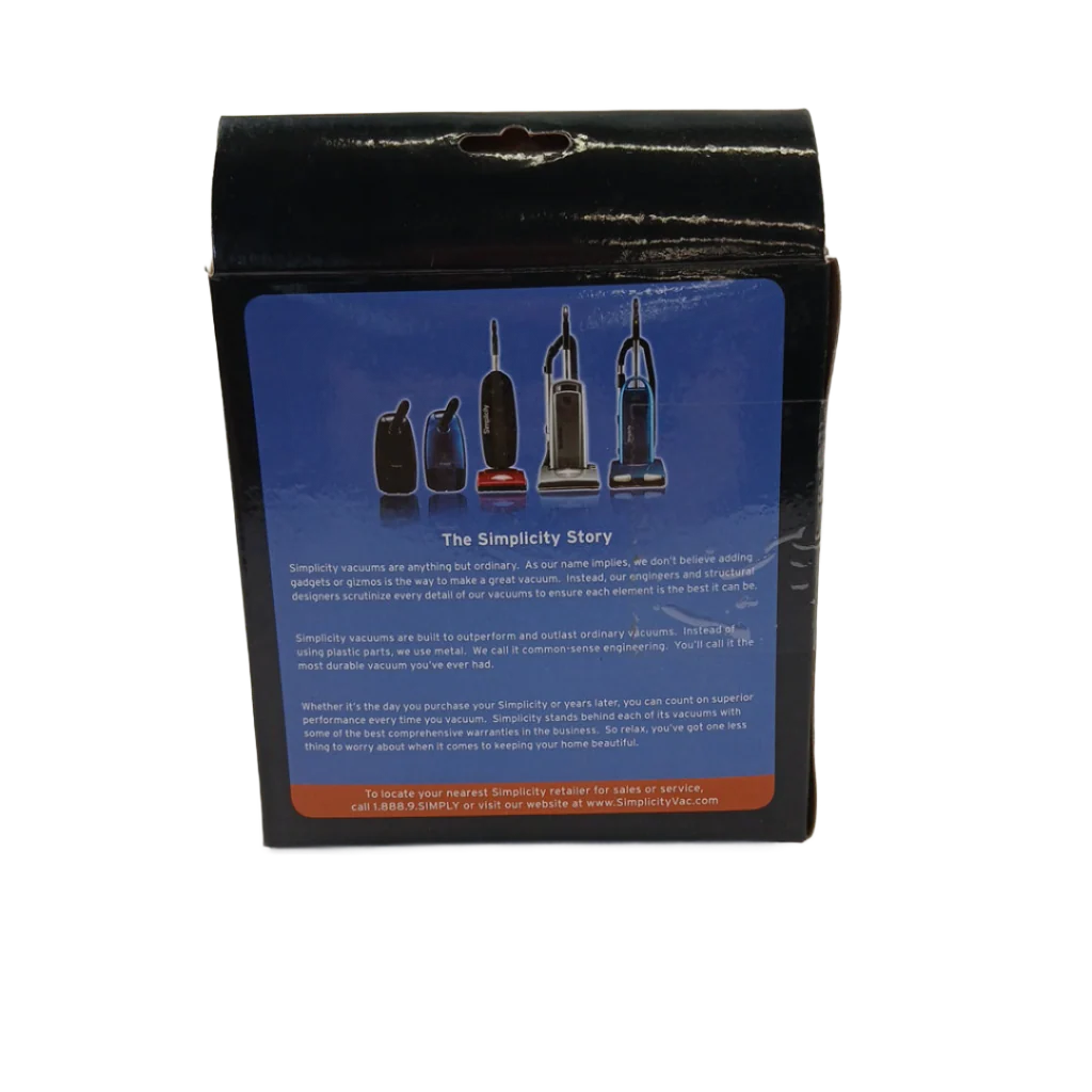 SWH-6 - VACUUM BAG, 6 PK SIMPLICITY TYPE "W" HEPA TYPE OEM - Image 2