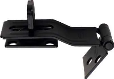 National Hardware Black Steel 3-1/4 in. L Swivel Staple Safety Hasp 1 pk - Image 2