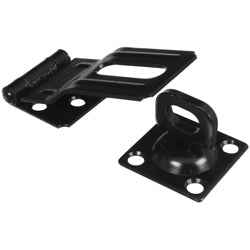 National Hardware Black Steel 3-1/4 in. L Swivel Staple Safety Hasp 1 pk - Image 3
