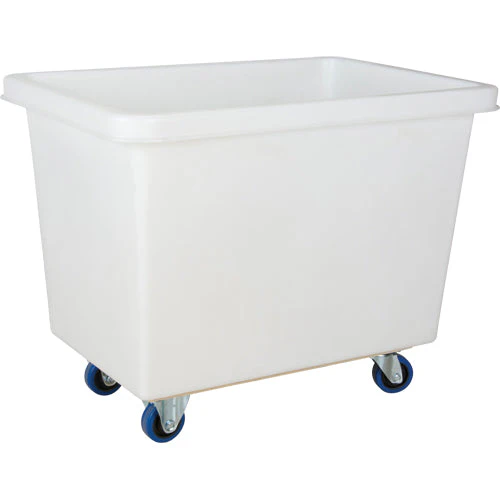Tapered Wall Box Truck, White Polyethylene, 39" L x 27" W x 31" H, 12 cu. ft. Volume, 600 lbs. Capacity