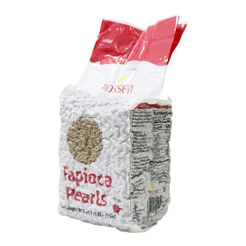 Tapioca Pearls Boba - Bossen Boba (3kg) | Case of 6 Bags | 60 Cases to a Pallet | Tapioca Pearls Foodservice Canada | Ships Free Within Canada on Orders Above CAD $199