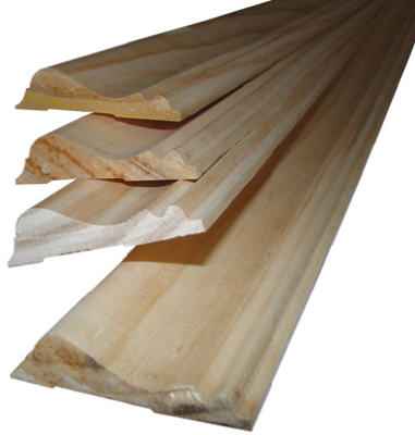 Alexandria Moulding 2-5/8 in. x 8 ft. L Unfinished Beige Pine Moulding (Pack of 4) - Image 2