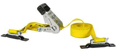 Keeper 1.75 in. W X 15 ft. L Black/Yellow Ratchet Tie Down Strap 1333 lb 1 pk - Image 2