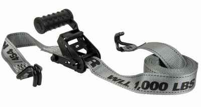 Keeper 1.5 in. W X 12 ft. L Gray Ratchet Tie Down Strap 1000 lb 1 pk - Image 2