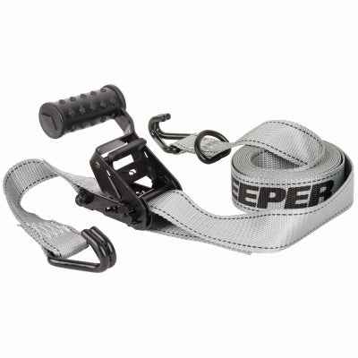 Keeper 1.5 in. W X 14 ft. L Gray Ratchet Tie Down Strap 1000 lb 1 pk - Image 2