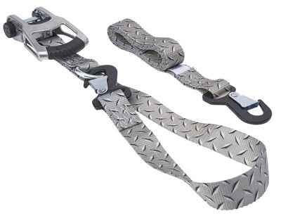 Keeper 1.25 in. W X 8 ft. L Gray Tie Down w/Ratchet 1000 lb 2 pk - Image 2