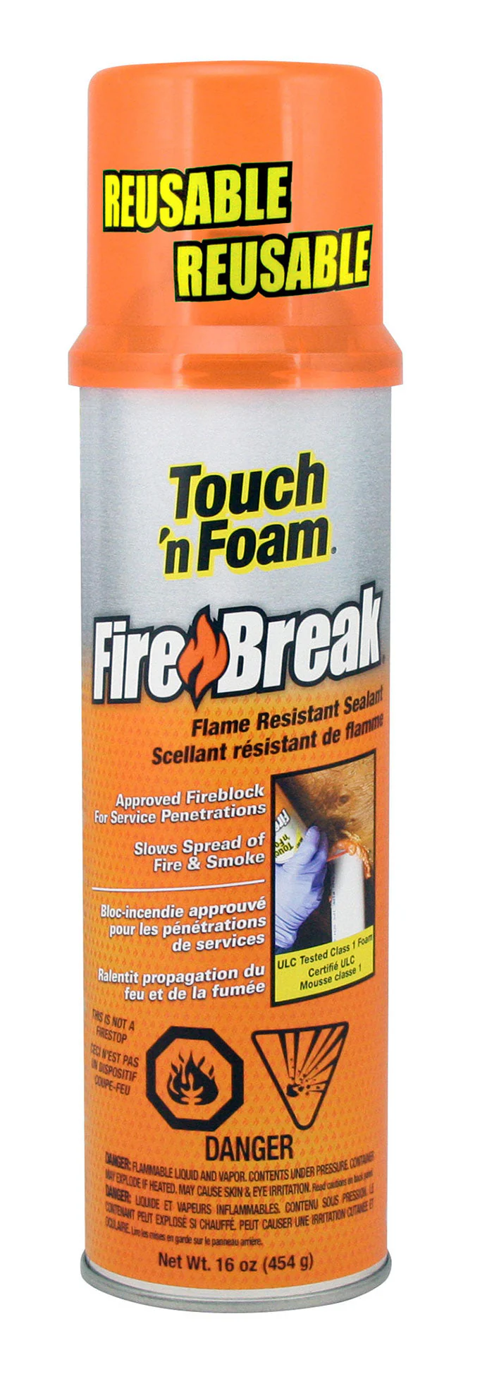TNF-FIREBREAK Touch 'n Foam Fire Break Flame Resistant Sealant, 454g