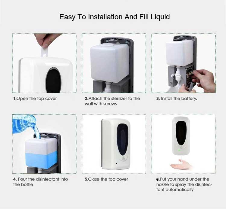 Touchless Hand Sanitizer Dispenser (Gel and Liquid Sanitizer Compatible) - Image 6