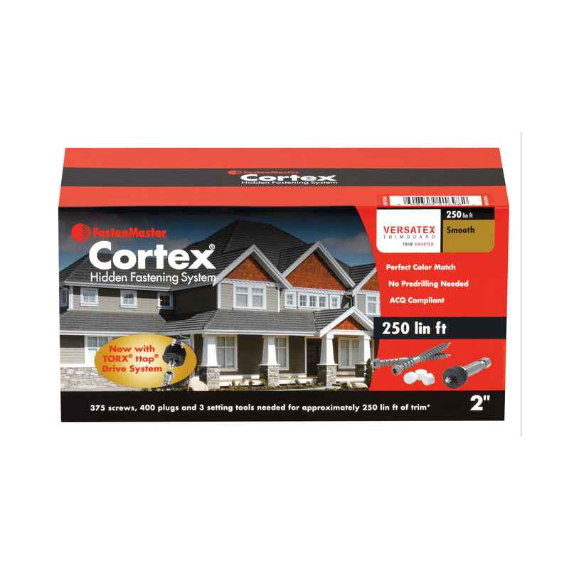 FastenMaster Cortex No. 9 X 2 in. L Star Coarse Trim Screws with Plugs - Image 3