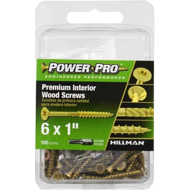 HILLMAN Power Pro No. 8 X 1-5/8 in. L Star Bronze Ceramic Coarse Trim Screws 819 pk - Image 2