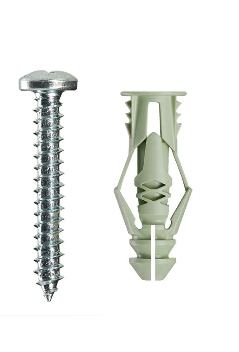 #12 TripleGrip Wall Anchor w/ Screws, Green (2 Pack) - Image 2