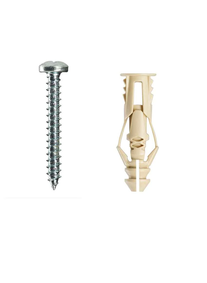 #6 TripleGrip Wall Anchor w/ Screws, Beige (20 Pack) - Image 2