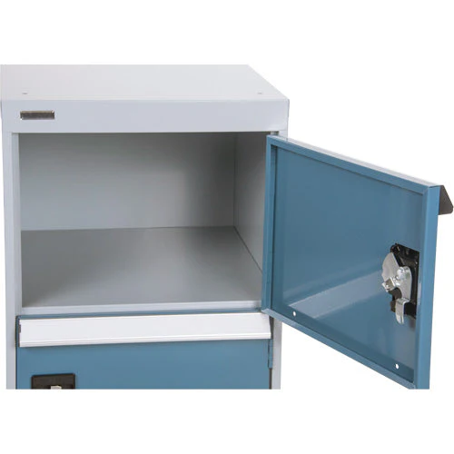 Two-Door Pedestal Workbench, 28" H x 18" W x 21" D - Image 2